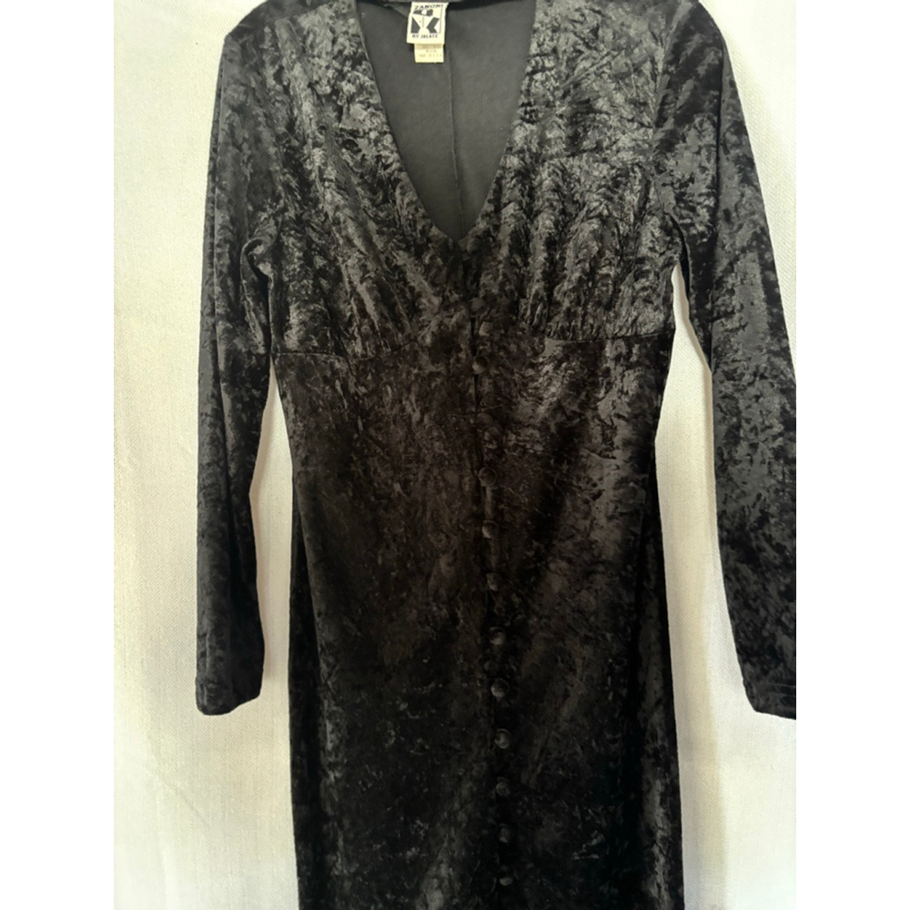 Women's Zanoni by Jalate Velvet Duster Cardigan with leggings in Black Size M